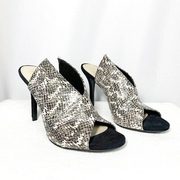 TRINA TURK Laguna snake print stiletto mules - Picture 3 of 8